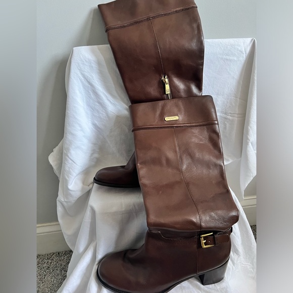 Coach, Brown, Genuine Leather, Riding Boot, Size 10, 16” calf circumference - Picture 5 of 9